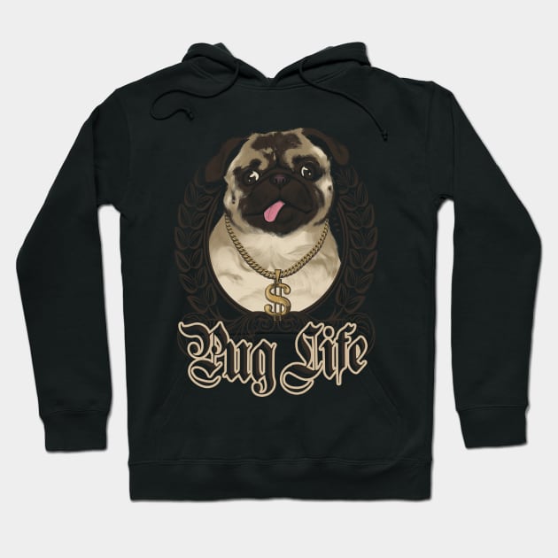 Pug life - variant Hoodie by ursulalopez